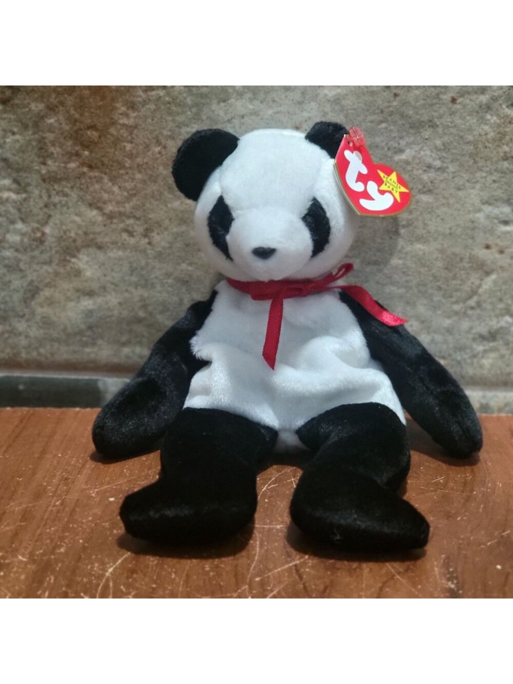 Ty Beanie Babies Fortune Panda Bear Plush Toy 1997 Stuffed Animal